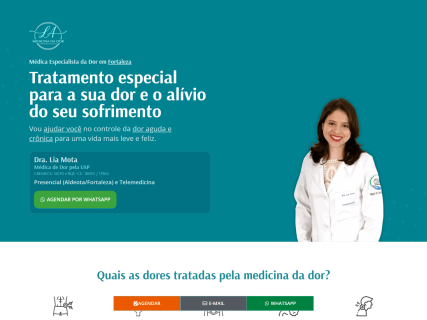 Landing Page para Médico Landing Page para Médico - Desktop