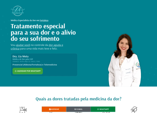 Landing Page para Médico - Desktop