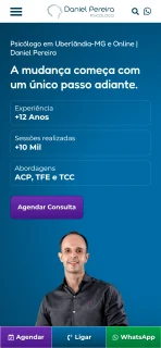 Versão mobile do site